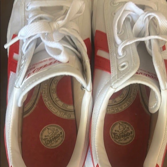 White and Red Athletic Shoes - Picture 3 of 6